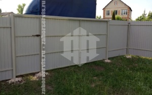 Профлист 6 соток с утрамбовкой щебнем