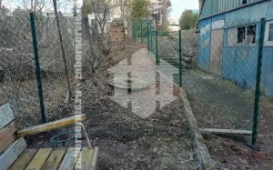 Забор из сетки рабицы в натяг с протяжкой арматуры 18 метров