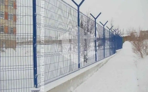 3D заборы для школы 155 метров высота 2,0м