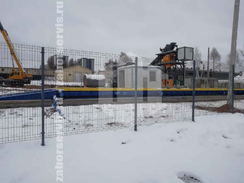 3D забор 126 метров серый 4мм