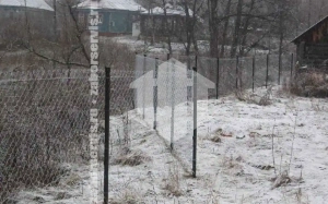 Забор из сетки рабицы в натяг 155 метров