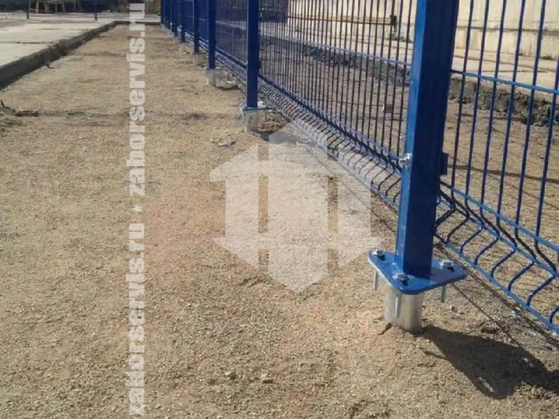 3D забор 175 метров синий 5мм