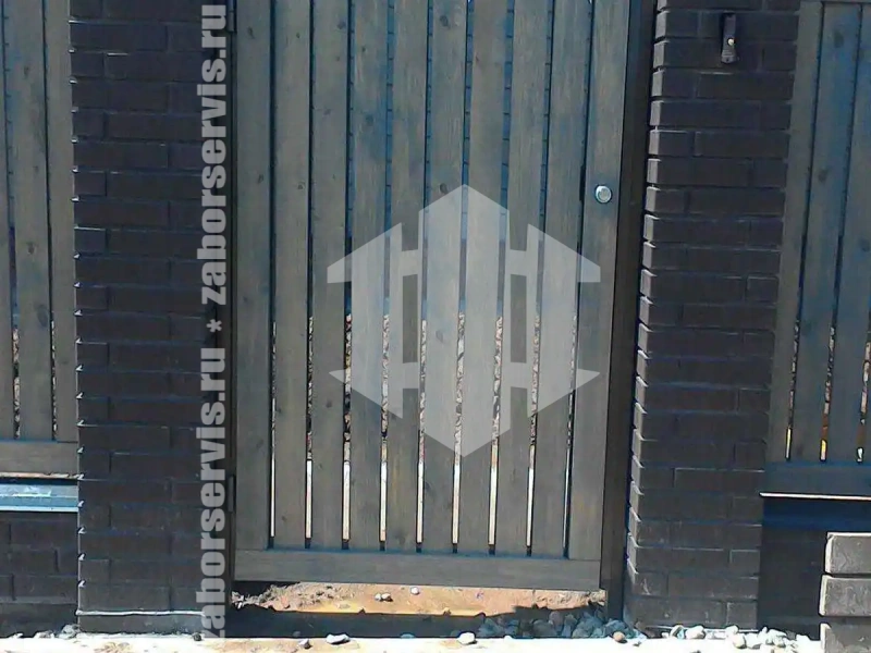 Забор из профнастила на ленточном фундаменте 62 метра