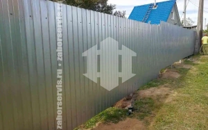 Забор из профнастила оцинкованный 57 метров