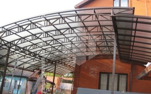 Двухуровневый навес пример 9