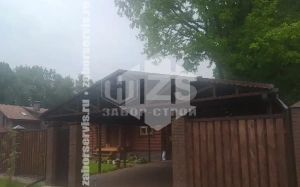 Навес двускатный работа 12