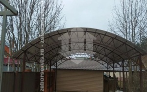 Навес арочный работа 10
