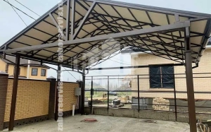 Навес для одного автомобиля пример 7