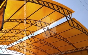 Двухуровневый навес пример 8