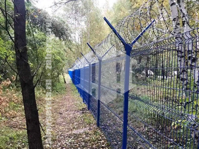 3D забор 145 метров синий 5мм