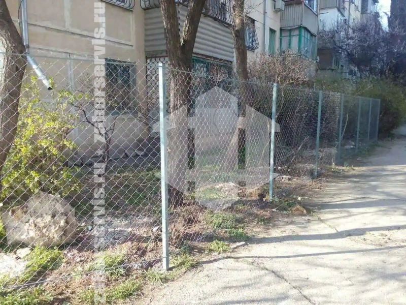 Забор из сетки рабицы с арматурой 59 метров