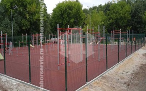 3D заборы для спортивной площадки 25 метров высота 3,0м