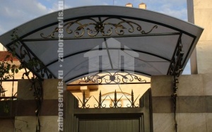 Кованый навес пример 7