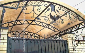 Кованый навес пример 6