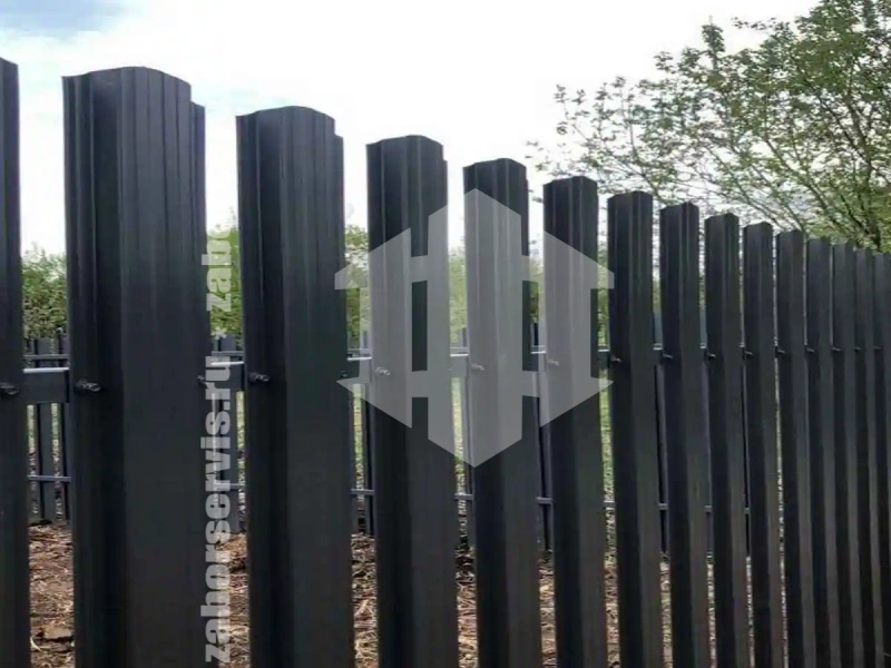 Забор из евроштакетника 84 метра