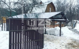 Навес двускатный работа 2