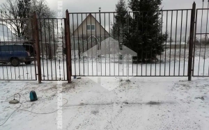 Сварной забор с распашными воротами 74 метра