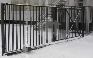 Сварные автоматические откатные ворота