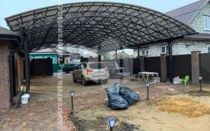 Навес арочный работа 4