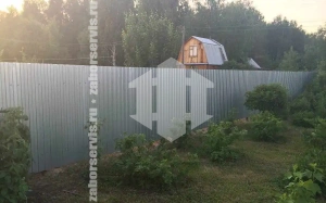 Оцинкованный забор из профнастила 85 метров