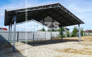 Навес двускатный работа 4