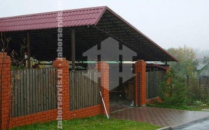 Прямой навес пример 6