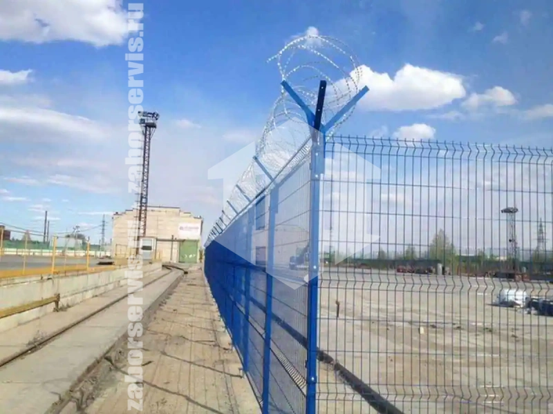 3D забор 175 метров синий 5мм