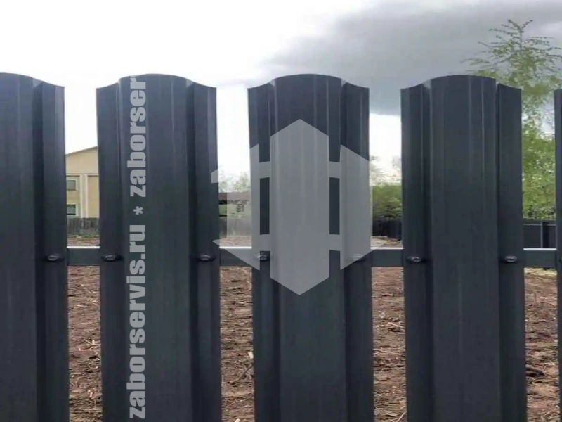 Забор из евроштакетника 84 метра