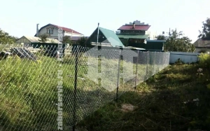 Забор из сетки рабицы в натяг 12 соток