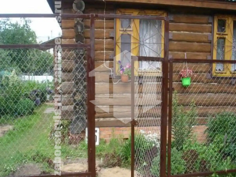 Забор оцинкованный из сетки рабицы 60 метров