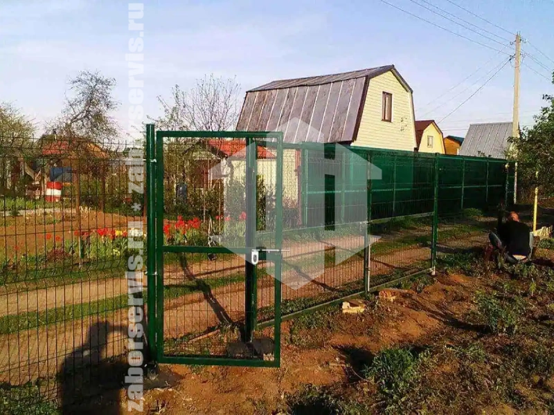 Забор из сетки гиттер 44 метра