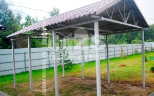 Навес двускатный работа 1