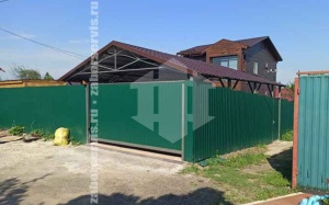 Навес для одного автомобиля пример 3