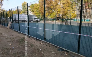 3D заборы для спортивной площадки 15 метров высота 3,0м